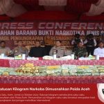 Ratusan Kilogram Narkoba Dimusnahkan Polda Aceh