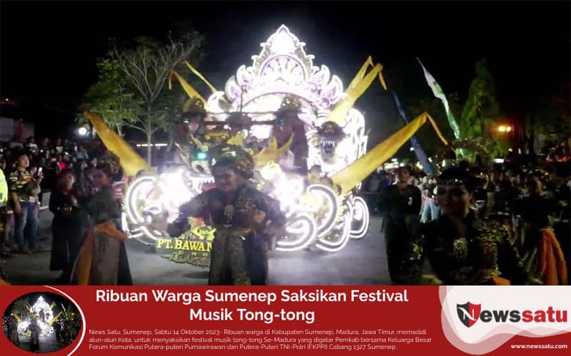 Ribuan Warga Sumenep Saksikan Festival Musik Tong-tong