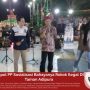 Satpol PP Sosialisasi Bahayanya Rokok Ilegal Di Taman Adipura