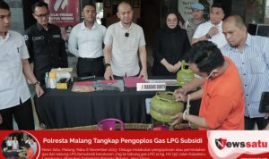 Polresta Malang Tangkap Pengoplos Gas LPG Subsidi