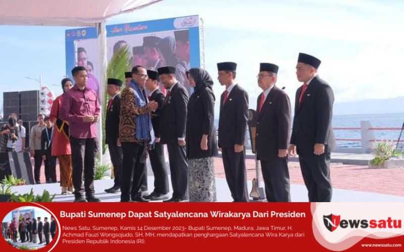 Bupati Sumenep Dapat Satyalencana Wirakarya Dari Presiden
