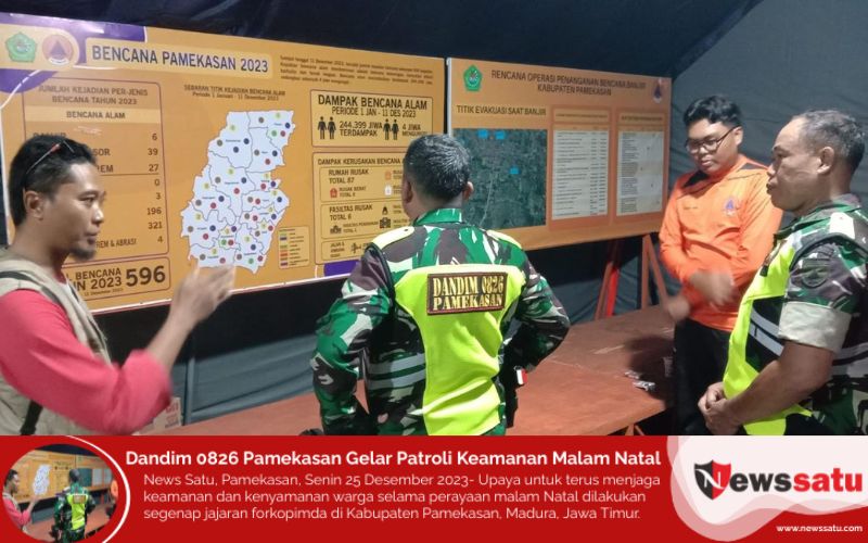 Dandim 0826 Pamekasan Gelar Patroli Keamanan Malam Natal