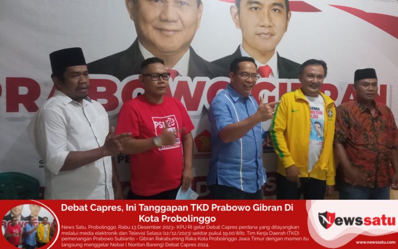 Debat Capres, Ini Tanggapan TKD Prabowo Gibran Di Kota Probolinggo Debat Capres, Ini Tanggapan TKD Prabowo Gibran Di Kota Probolinggo