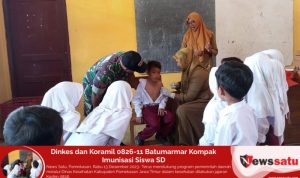 Dinkes dan Koramil 0826-11 Batumarmar Kompak Imunisasi Siswa SD