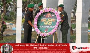 Hari Juang TNI AD Ke-78, Prajurit Kodim 0826 Ziarah TMP Panglegur