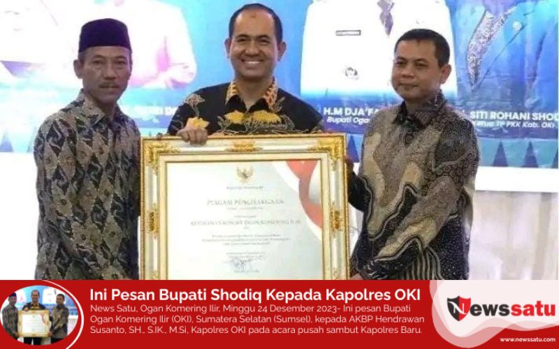 Ini Pesan Bupati Shodiq Kepada Kapolres OKI