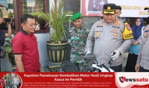 Kapolres Pamekasan Kembalikan Motor Hasil Ungkap Kasus ke Pemilik