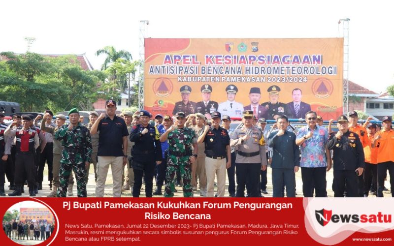 Pj Bupati Pamekasan Kukuhkan Forum Pengurangan Risiko Bencana