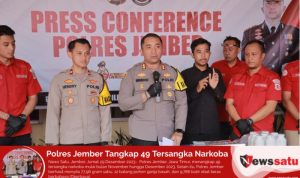 Polres Jember Tangkap 49 Tersangka Narkoba