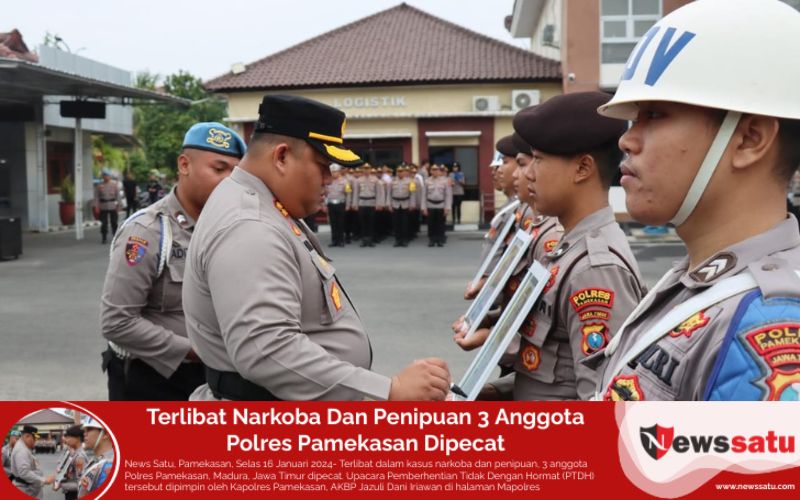 Terlibat Narkoba Dan Penipuan 3 Anggota Polres Pamekasan Dipecat