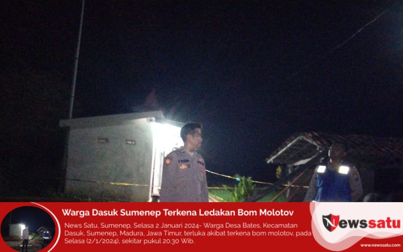 Warga Dasuk Sumenep Terkena Ledakan Bom Molotov