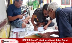 KPPS Di Kota Probolinggo Mulai Sebar Surat Undangan Pencoblosan Pemilu 2024