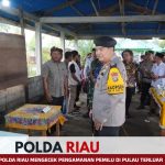 Kapolda Riau Mengecek Pengamanan Pemilu Di Pulau Terluar