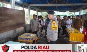 Kapolda Riau Mengecek Pengamanan Pemilu Di Pulau Terluar