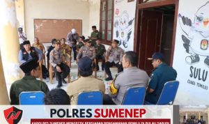 Kapolres Sumenep Mengecek Persiapan Pengamanan Pemilu Di Pulau Sapudi