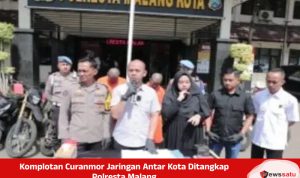 Komplotan Curanmor Jaringan Antar Kota Ditangkap Polresta Malang