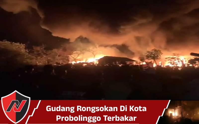 Gudang Rongsokan Di Kota Probolinggo Terbakar
