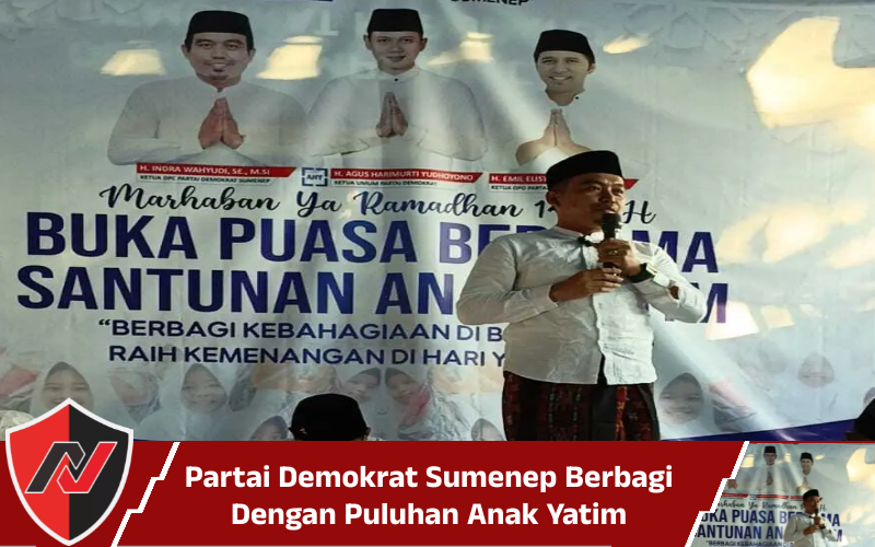 Partai Demokrat Sumenep Berbagi Dengan Puluhan Anak Yatim 