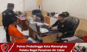 Polres Probolinggo Kota Menangkap Pelaku Begal Penyiram Air Cabai