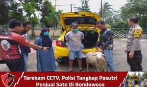 Terekam CCTV, Polisi Tangkap Pasutri Penjual Sate Di Bondowoso