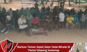 Barisan Teman Sejati Gelar Halal Bihalal Di Pantai Slopeng Sumenep