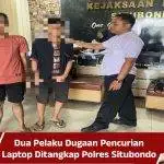 Dua Pelaku Dugaan Pencurian Laptop Ditangkap Polres Situbondo