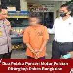 Dua Pelaku Pencuri Motor Polwan Ditangkap Polres Bangkalan