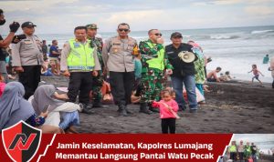 Jamin Keselamatan, Kapolres Lumajang Memantau Langsung Pantai Watu Pecak