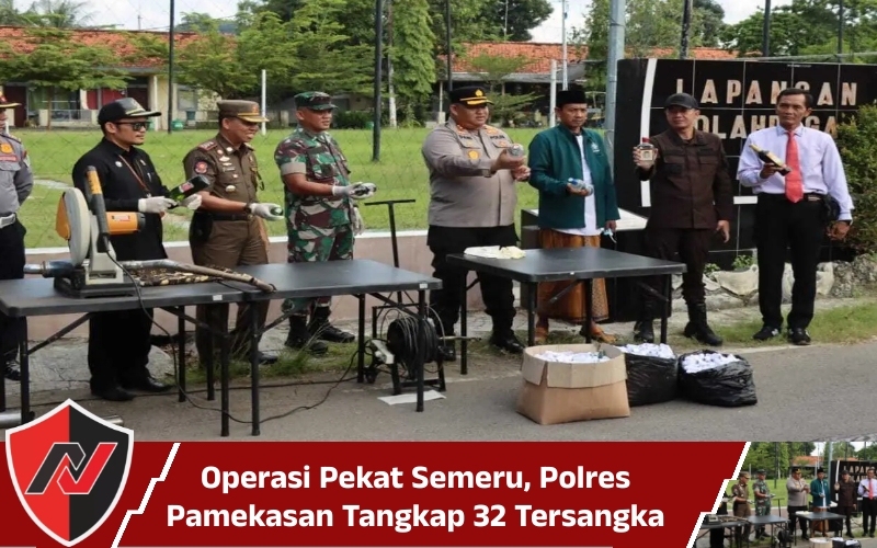 Operasi Pekat Semeru, Polres Pamekasan Tangkap 32 Tersangka