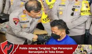 Polda Jateng Tangkap Tiga Perampok Bersenjata Di Toko Emas