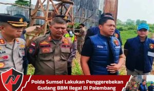 Polda Sumsel Penggerebekan Gudang BBM Ilegal Di Palembang