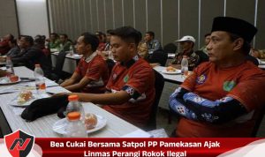 Bea Cukai Bersama Satpol PP Pamekasan Ajak Linmas Perangi Rokok Ilegal
