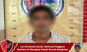 Lari Ke Semak-semak, Akhirnya Pengguna Narkoba Ini Ditangkap Polsek Burneh Bangkalan