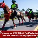 Pengamanan WWF Di Bali, Polri Terjunkan Pasukan Berkuda Dan Anjing Pelacak