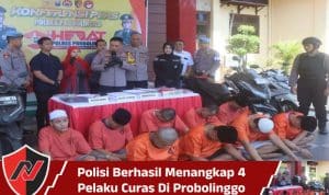 Polisi Berhasil Menangkap 4 Pelaku Curas Di Probolinggo