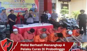 Polisi Berhasil Menangkap 4 Pelaku Curas Di Probolinggo