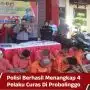 Polisi Berhasil Menangkap 4 Pelaku Curas Di Probolinggo