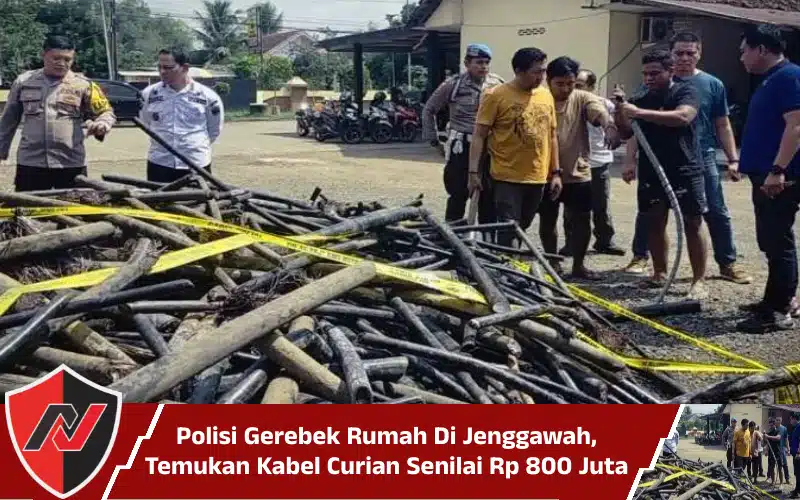 Polisi Gerebek Rumah di Jenggawah, Temukan Kabel Curian Senilai Rp 800 Juta