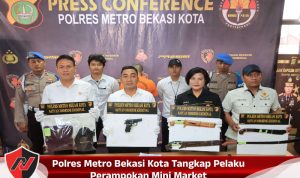 Polres Metro Bekasi Kota Tangkap Pelaku Perampokan Mini Market