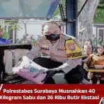Polrestabes Surabaya Musnahkan 40 Kilogram Sabu dan 26 Ribu Butir Ekstasi