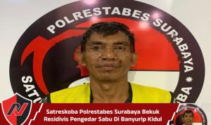 Satreskoba Polrestabes Surabaya Bekuk Residivis Pengedar Sabu Di Banyurip Kidul