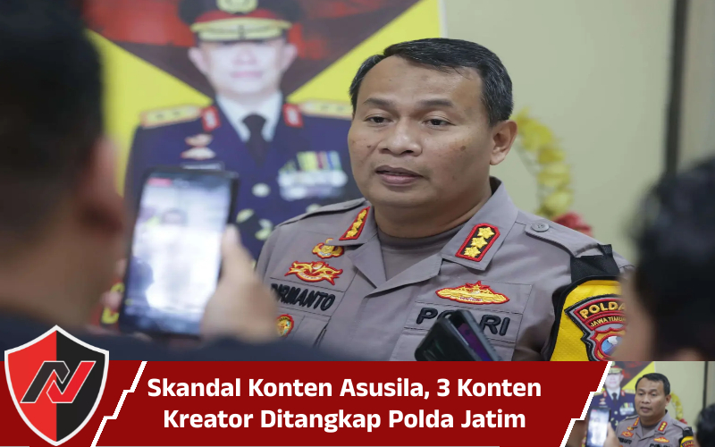 Skandal Konten Asusila, 3 Konten Kreator Ditangkap Polda Jatim