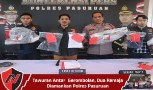 Tawuran Antar  Gerombolan, Dua Remaja Diamankan Polres Pasuruan