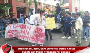 Termiskin Di Jatim, BEM Sumenep Demo Kantor Bupati Dan Minta Transparansi Bansos