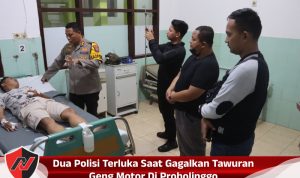 Dua Polisi Terluka Saat Gagalkan Tawuran Geng Motor Di Probolinggo