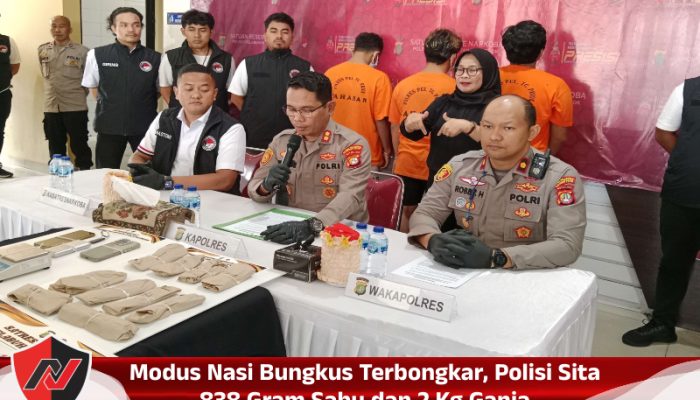 Modus Nasi Bungkus Terbongkar, Polisi Sita 838 Gram Sabu dan 2 Kg Ganja