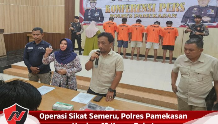 Operasi Sikat Semeru, Polres Pamekasan Ungkap 12 Kasus Pekat