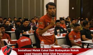 Sosialisasi Melek Cukai Dan Budayakan Rokok Legal Kepada Atlet Silat Pamekasan