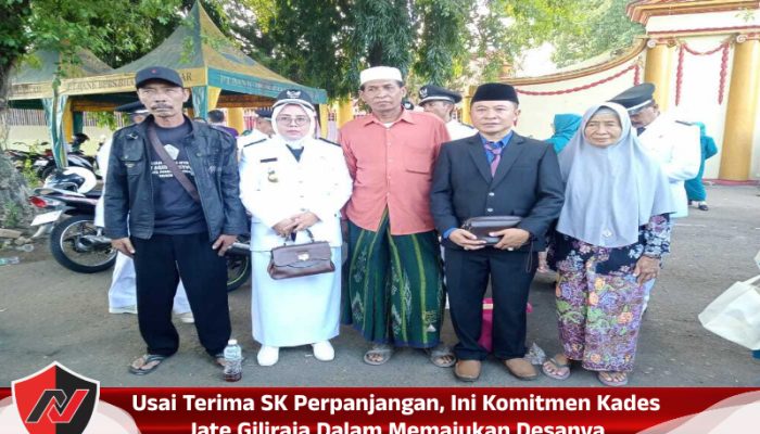 Usai Terima SK Perpanjangan, Ini Komitmen Kades Jate Giliraja Dalam Memajukan Desanya