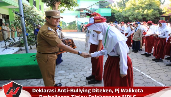 Deklarasi Anti-Bullying Diteken, Pj Walikota Probolinggo Tinjau Pelaksanaan MPLS